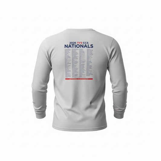 Unisex Long Sleeve Tee - Heather White - Team Names