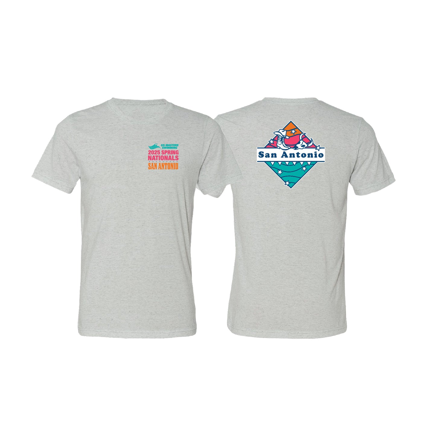 Short Sleeve- White Fleck - Diamond