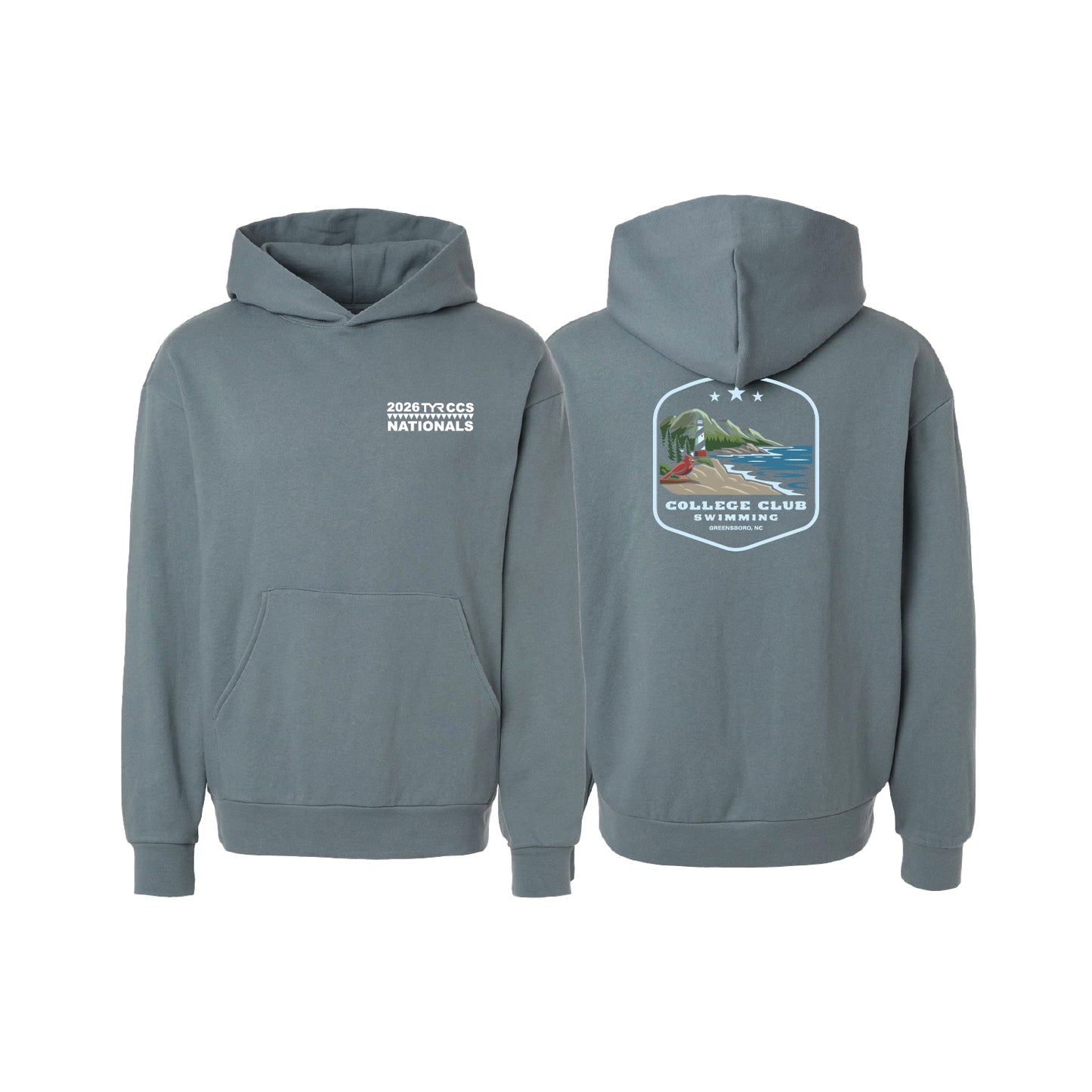 Unisex Pullover Hoody - Blue Magic - Lighthouse Badge