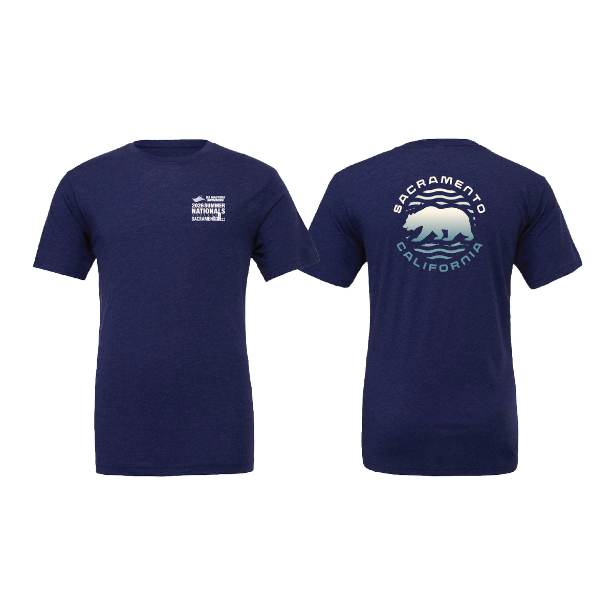 Unisex Short Sleeve Tee - Navy - Bear
