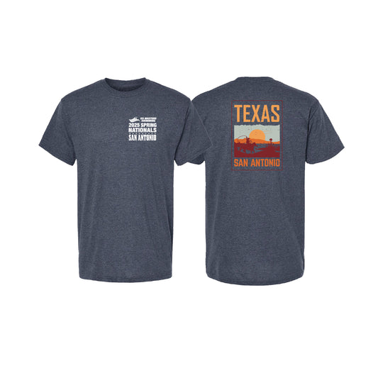 Short Sleeve- Heather Navy - Cowboy
