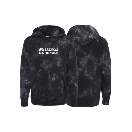 Unisex Pullover Hoody - Black - Tie Dye