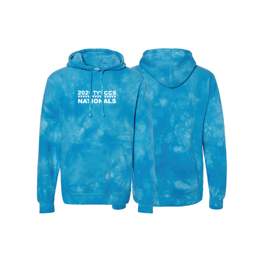 Unisex Pullover Hoody - Aqua - Tie Dye