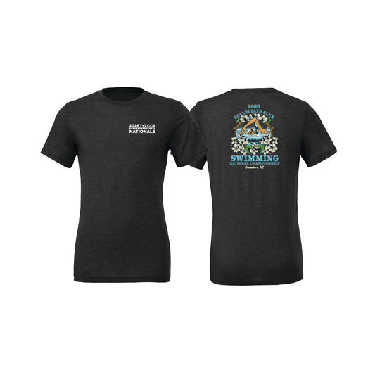 Unisex Short Sleeve Tee - Dark Grey - Swimmer