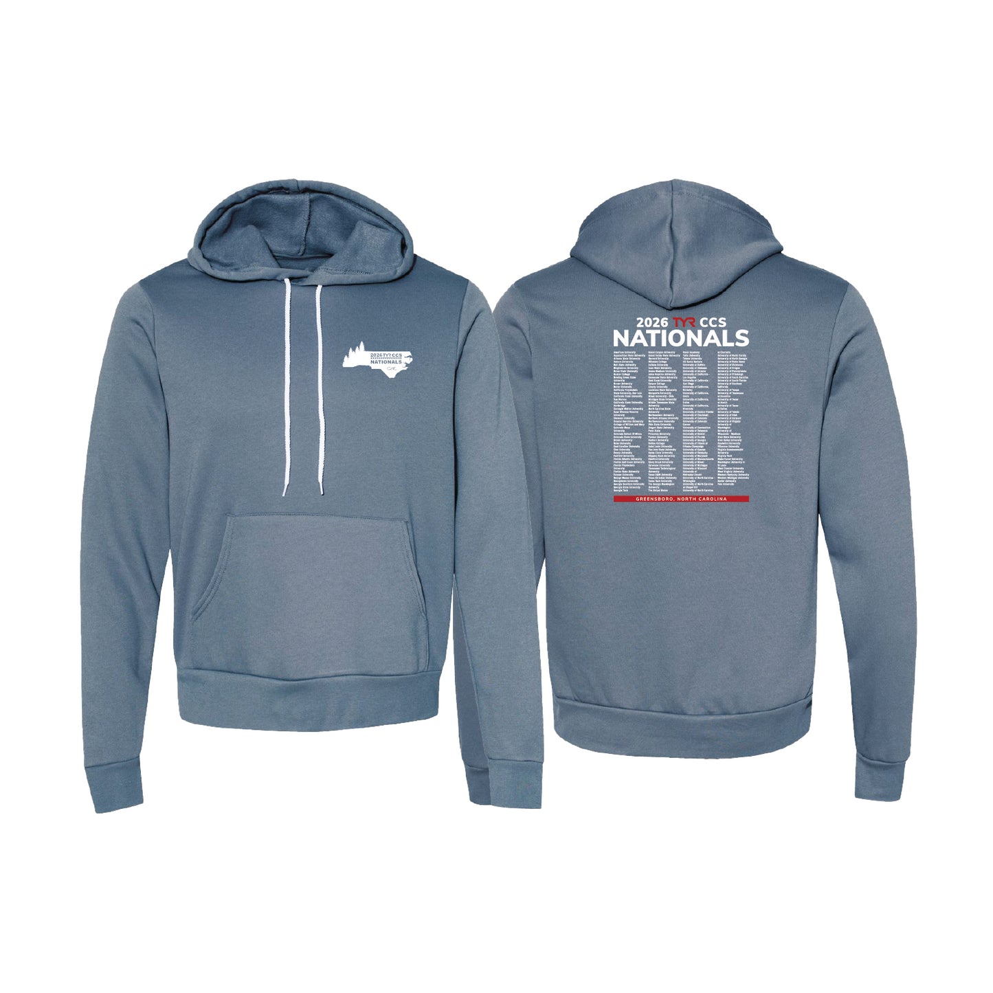 Unisex Pullover Hoody - Steel Blue - Team Name List