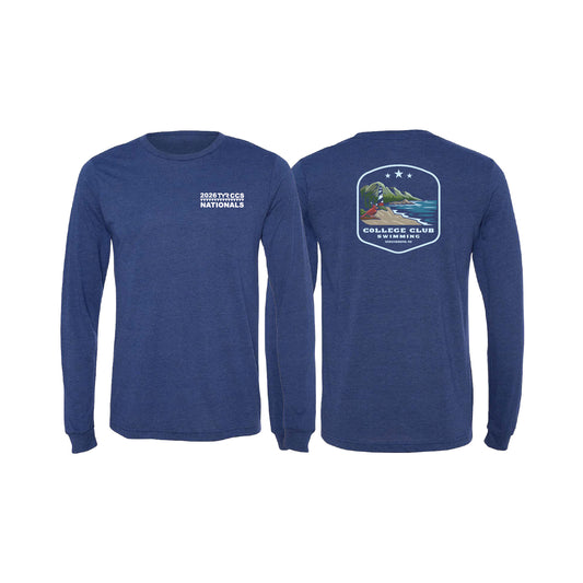 Unisex Long Sleeve Tee - Navy - Lighthouse Badge