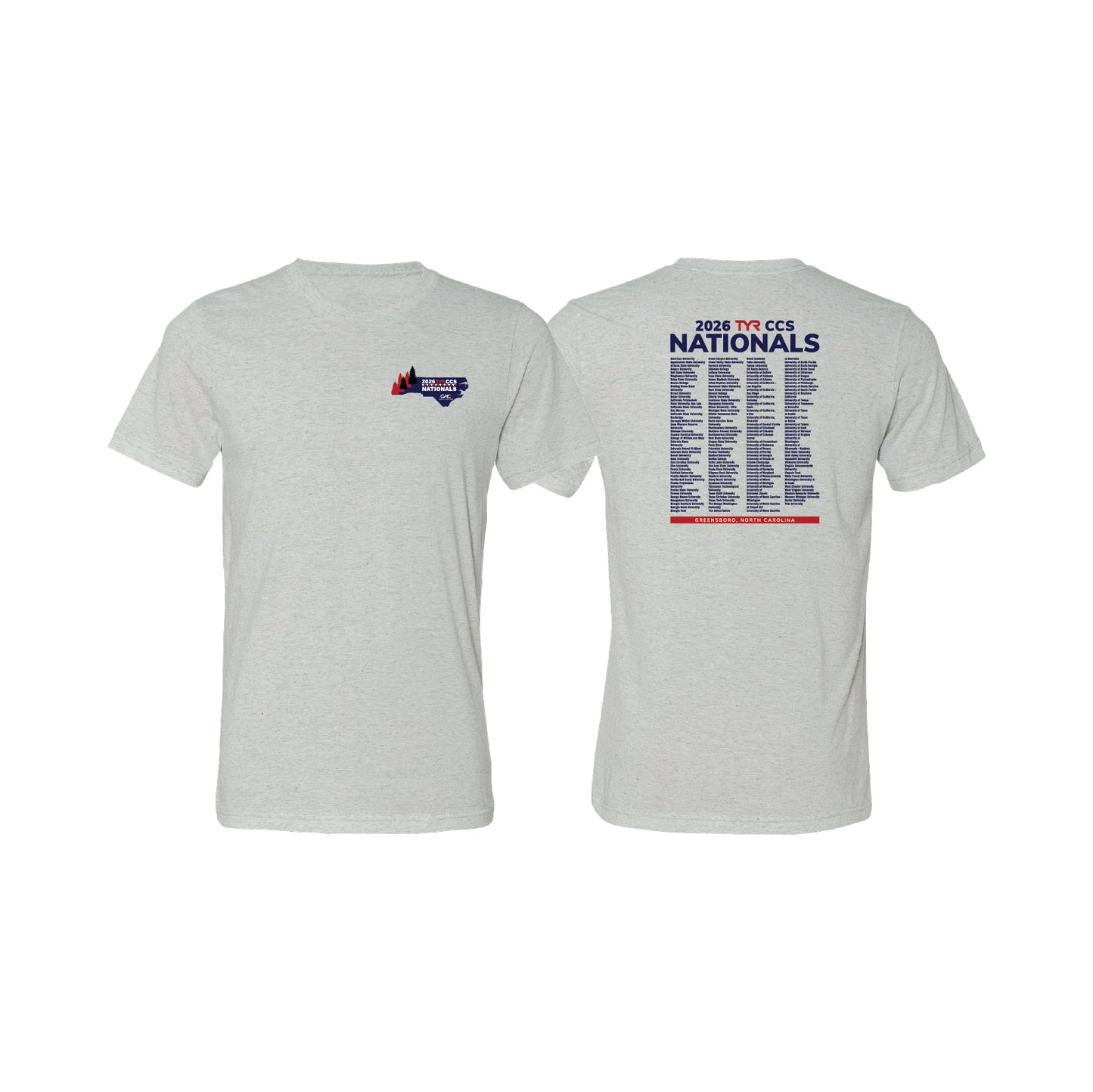 Unisex Short Sleeve Tee - Heather White- Team Name List