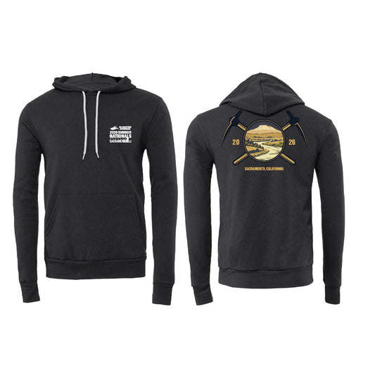 Unisex Pullover Hoody - Dark Grey - Gold Rush
