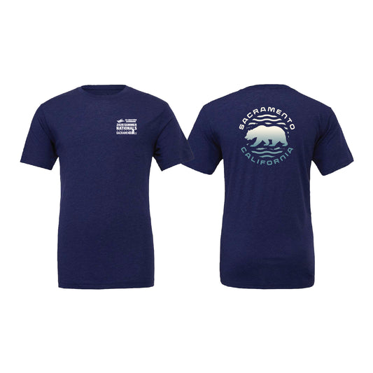 Unisex Short Sleeve Tee - Navy - Bear