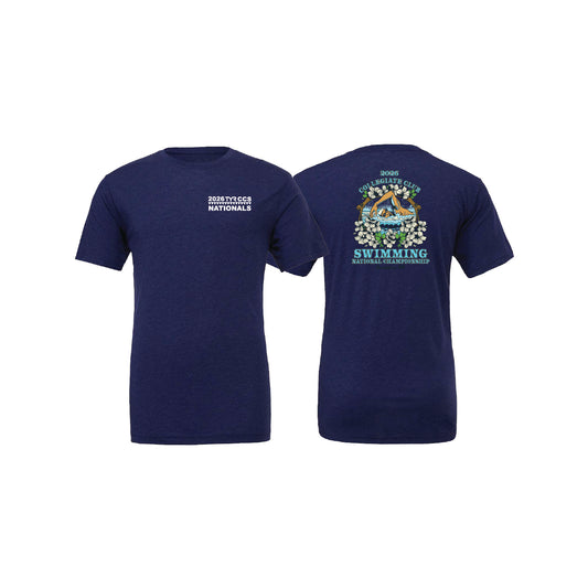 Unisex Short Sleeve Tee - Navy - Swimmer