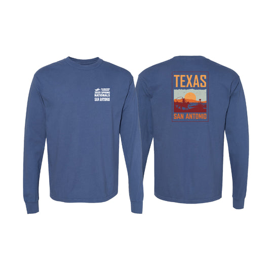 Long Sleeve- Blue - Cowboy