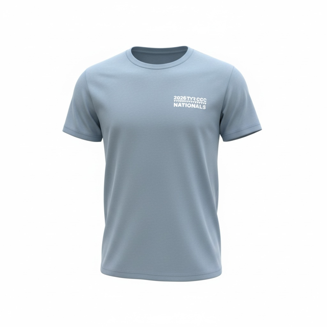 Unisex Short Sleeve Tee - Solid Steel Blue - Team Name List