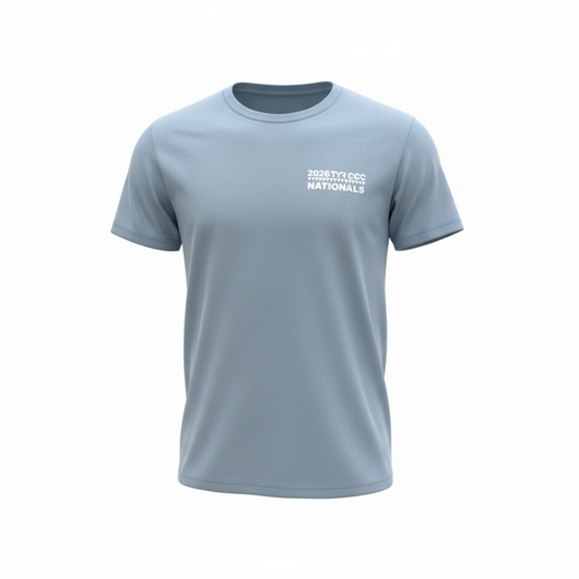 Unisex Short Sleeve Tee - Solid Steel Blue - Team Name List