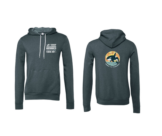 Pullover Hoody- Slate Heather- Federal Way Orca